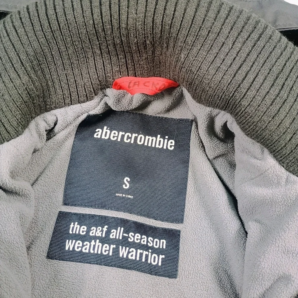Abercrombie Jacket Kids Boys The All Season Weather Warrior Coat Gray Hooded Sm